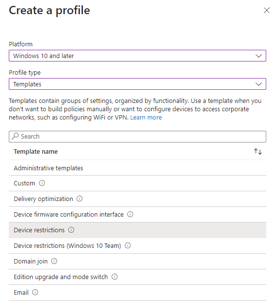 Uploading XML file for Start layout in Intune